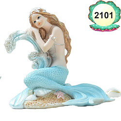 Acheter Universal Aquarium style méditerranéen décoration sirène princesse statue famille chambre bureau décoration résine sirène décoration nordique cadeaux | Décorations