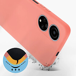 Avis Avizar Coque Honor X7 Silicone Semi-rigide Soft-touch Fine Rose Pale