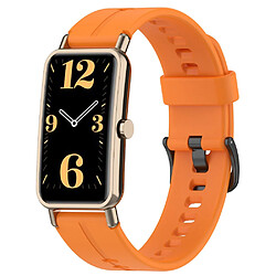 Bracelet en silicone étanche avec boucle, orange pour votre Huawei Watch Fit Mini