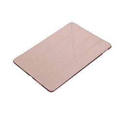 Wewoo Coque or rose pour iPad Pro 10.5 pouces Silk Texture Horizontal déformation flip étui en cuir avec 4 pliage titulaire et sommeil / réveil pas cher