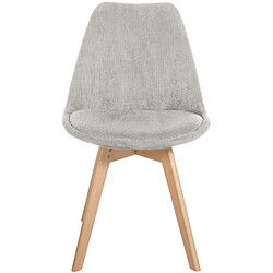 Avis Decoshop26 Lot de 4 chaises de salle à manger style scandinave en velours côtelé beige CDS10390