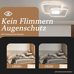 Avis ZMH LED Ceiling Light Dimmable Modern 48W With Remote Control Hallway