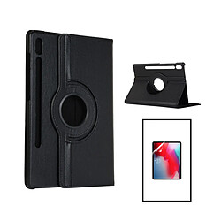 PHONECARE Kit Coque 360 Rotation Anti-Impact Protection + Film Hydrogel Full Cover Avant pour Lenovo P11 Pro 2ª Gen - Noir