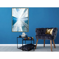 Paris Prix Affiche Murale Encadrée Steel and Glass Blue 40 x 60 cm Or