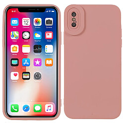 Coque en TPU anti-rayures rose pour votre iPhone X/XS 5.8 pouces