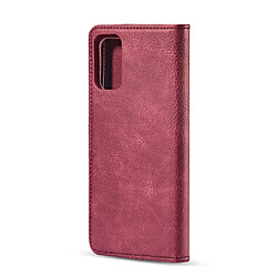 Acheter Dg.Ming Etui en PU + TPU fente 2 en 1 amovible rouge pour votre Samsung Galaxy S20 Plus