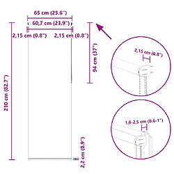 vidaXL Store enrouleur occultant largeur du tissu 60,7 cm polyester pas cher