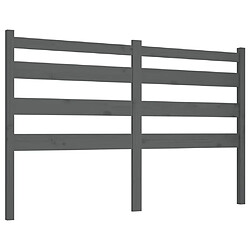 Maison Chic Tête de lit scandinave pour lit adulte,Meuble de chambre Gris 166x4x100 cm Bois massif de pin -MN77446