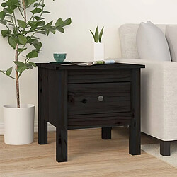 Maison Chic Table d'appoint | Table Basse Noir 40x40x39 cm Bois massif de pin -GKD61016