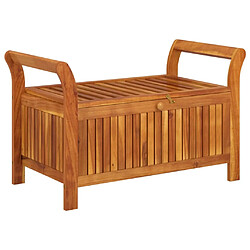 Avis Maison Chic Banc de rangement | Meuble de rangement d'Entrée | Coffres d'Intérieur de jardin avec coussin 91 cm Bois d'acacia -MN28562