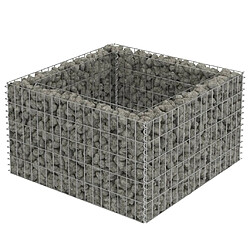 Maison Chic Jardinière,Lit surélevé - Bac à fleurs - pot de fleur à gabion Acier galvanisé 90x90x50 cm -GKD27973