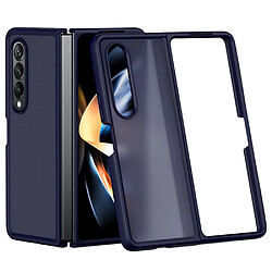 Coque en TPU antichoc, translucide pour votre Samsung Galaxy Z Fold4 5G - bleu foncé