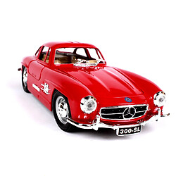 Universal 1: 24 Argent 1954 Mercedes Benz 300 SL alliage voiture de course alliage voiture de luxe moulée sous pression modèle jouet collection cadeau |(Rouge)