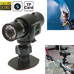 Wewoo Caméra sport pour casque Appareil photo de d'action de Full HD 1080P F9 / de sports / de bicyclette, carte de de TF, objectif grand angle de 120 degrés