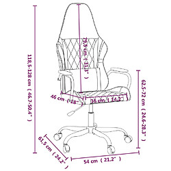 vidaXL Chaise de jeu de massage noir similicuir pas cher