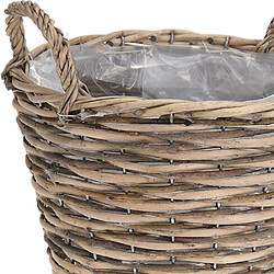 Acheter Cache-pot en osier panier panier avec supports pour plantes fleurs 22x22 cm