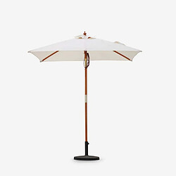 Elios Parasols Parasol de jardin en bois avec mât central anti UV Ormond pas cher