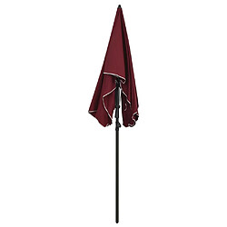 Avis Maison Chic Parasol Jardin | Parasol de jardin avec mat 200x130 cm Rouge bordeaux - GKD76633