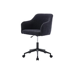 Acheter Vente-Unique Chaise de bureau - Tissu texturé - Noir - Hauteur réglable - MATOMI