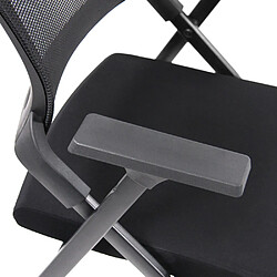 Chaise pour visiteur / Chaise pliable PRIORITY II Tissu maille/Tissu Noir hjh OFFICE