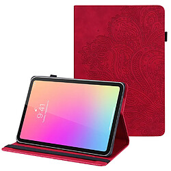 Etui en PU avec support et porte-cartes rouge pour votre Apple iPad mini 6 (2021)