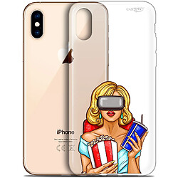 Caseink Coque arrière Apple iPhone Xs / X (5.8 ) Crystal Gel HD [ Nouvelle Collection - Souple - Antichoc - Imprimé en France] Au Cinema