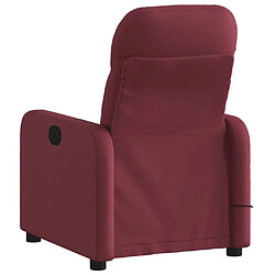 Acheter Maison Chic Fauteuil Relax pour salon, Fauteuil de massage inclinable électrique Rouge bordeaux Tissu -GKD65473