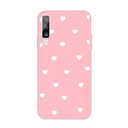 Wewoo Coque Pour Samsung Galaxy A70 Multi Love Heart Pattern Housse de protection en TPU givré rose