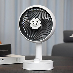 (Blanc) Mini Ventilateur Portatif de Conception en Forme de Main Matière Plastique Chargement d'alimentation Usb