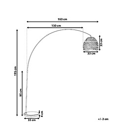 Avis Beliani Lampadaire GUAVIARE Rotin Beige sable