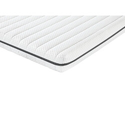 Vente-Unique Ensemble 140 x 190 cm sommier coffre naturel clair + matelas mousse déhoussable ép.10cm - NASUS de DREAMEA pas cher