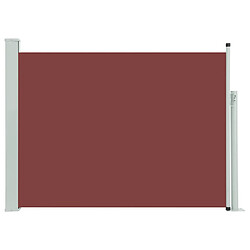 vidaXL Auvent latéral rétractable de patio 100x500 cm Marron