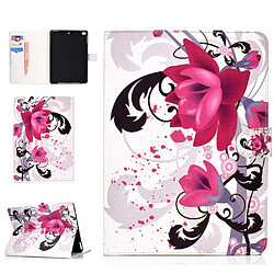 Etui en PU modèle fleur pour votre Apple iPad 10.2 (2019)/Air 10.5 pouces (2019)/Pro 10.5 pouces (2017)