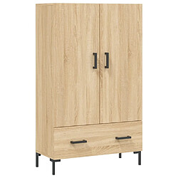 vidaXL Buffet haut chêne sonoma 69,5x31x115 cm bois d'ingénierie