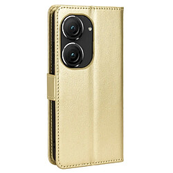 Acheter Htdmobiles Housse pour Asus Zenfone 9 5G - etui coque pochette portefeuille + film ecran - OR