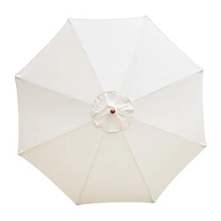 Parasol de Terrasse Écru Professionnel à Poulie Diamètre 3 m - Bolero pas cher