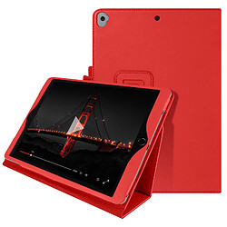 Avizar Étui iPad 9 2021 iPad 8 2020 iPad 7 2019 Intérieur Soft Touch Support Rouge