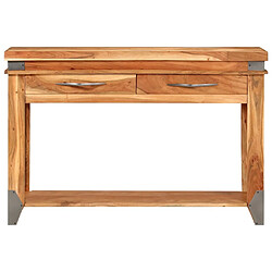 vidaXL Table console 110x34x74 cm Bois d'acacia massif