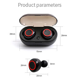 Acheter GUPBOO Hasatek Tws Headphones In-Ear Bluetooth 5.0 Headphones Touch Wireless Phone Headphones In-Ear Mobile Phone Standby