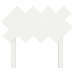 Avis vidaXL Tête de lit Blanc 92x3x81 cm Bois massif de pin