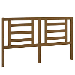 vidaXL Tête de lit Marron miel 156x4x100 cm Bois de pin massif