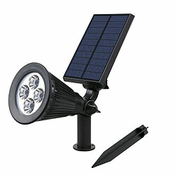 Deoditoo Projecteur Solaire Etanche à Eclairage LED sur Pied pour Jardin et Sentier RR-FLA02-80