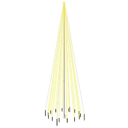 vidaXL Sapin de Noël avec piquet 1134 LED Blanc chaud 800 cm