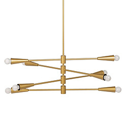 BigBuy Home Suspension 80 x 80 x 137,5 cm Doré Métal Moderne