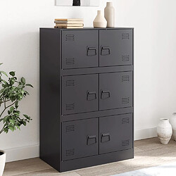 vidaXL Buffet noir 67x39x107 cm acier