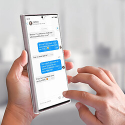 Acheter Avizar Coque Samsung S22 Ultra Arrière Rigide Transparent et Avant Souple Transparent