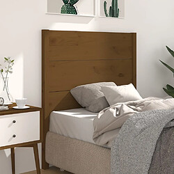 Maison Chic Tête de lit scandinave pour lit adulte,Meuble de chambre Marron miel 81x4x100 cm Bois massif de pin -MN66395