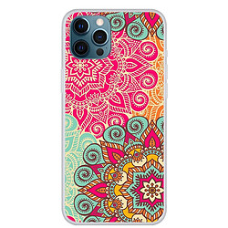 Coque en TPU antichoc fleurs de palais colorées pour votre Apple iPhone 13 Pro Max 6.7 pouces