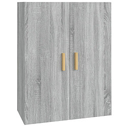 Maison Chic Armoire murale suspendue,Meuble de Rangement pour salon,cuisine Sonoma gris 69,5x34x90 cm -MN41595