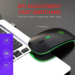 Universal Yyh Bluetooth rechargeable sans fil de fil silencieux à LED USB souris de souris de jeu optique USB